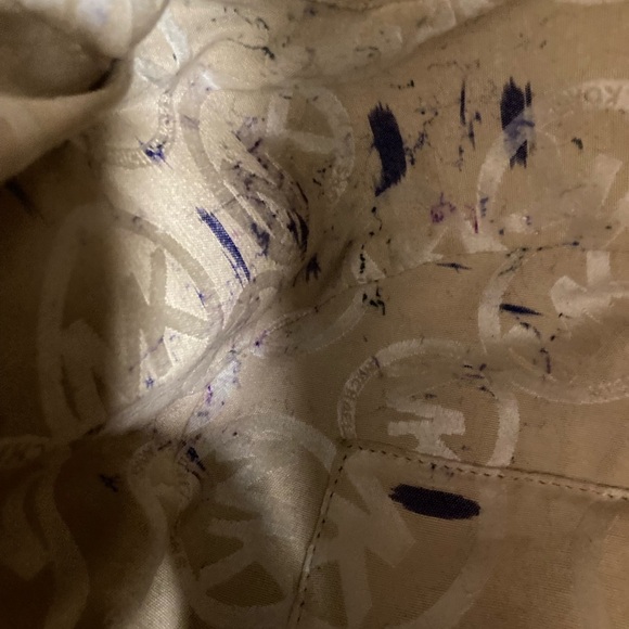 BLACK LEATHER MK Michael KORS HOBO SHOULDERBAG WITH GOLD MK GORGEOUS - Picture 9 of 11